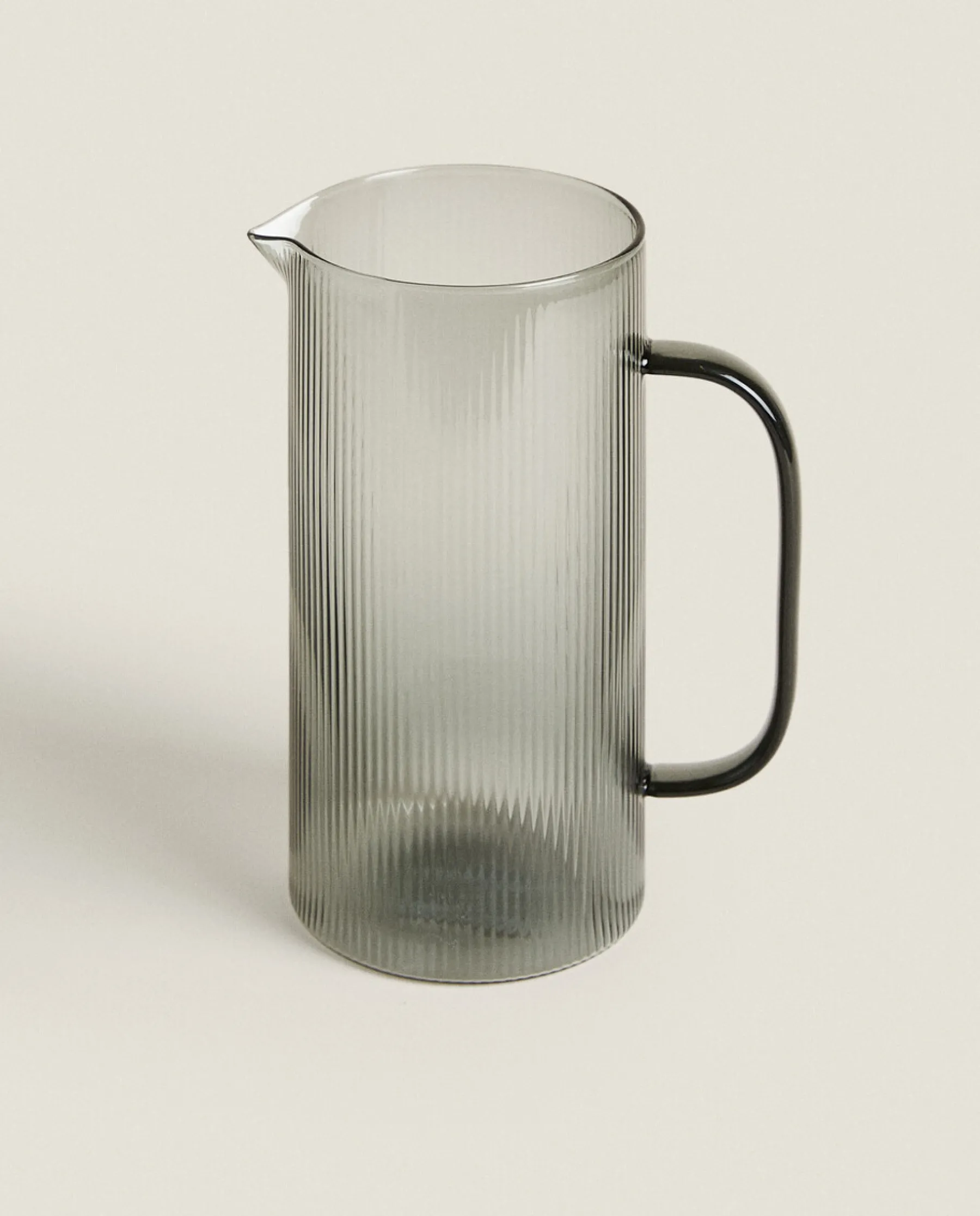 ZARA Home Borosilicate Glass Pitcher With Line Design