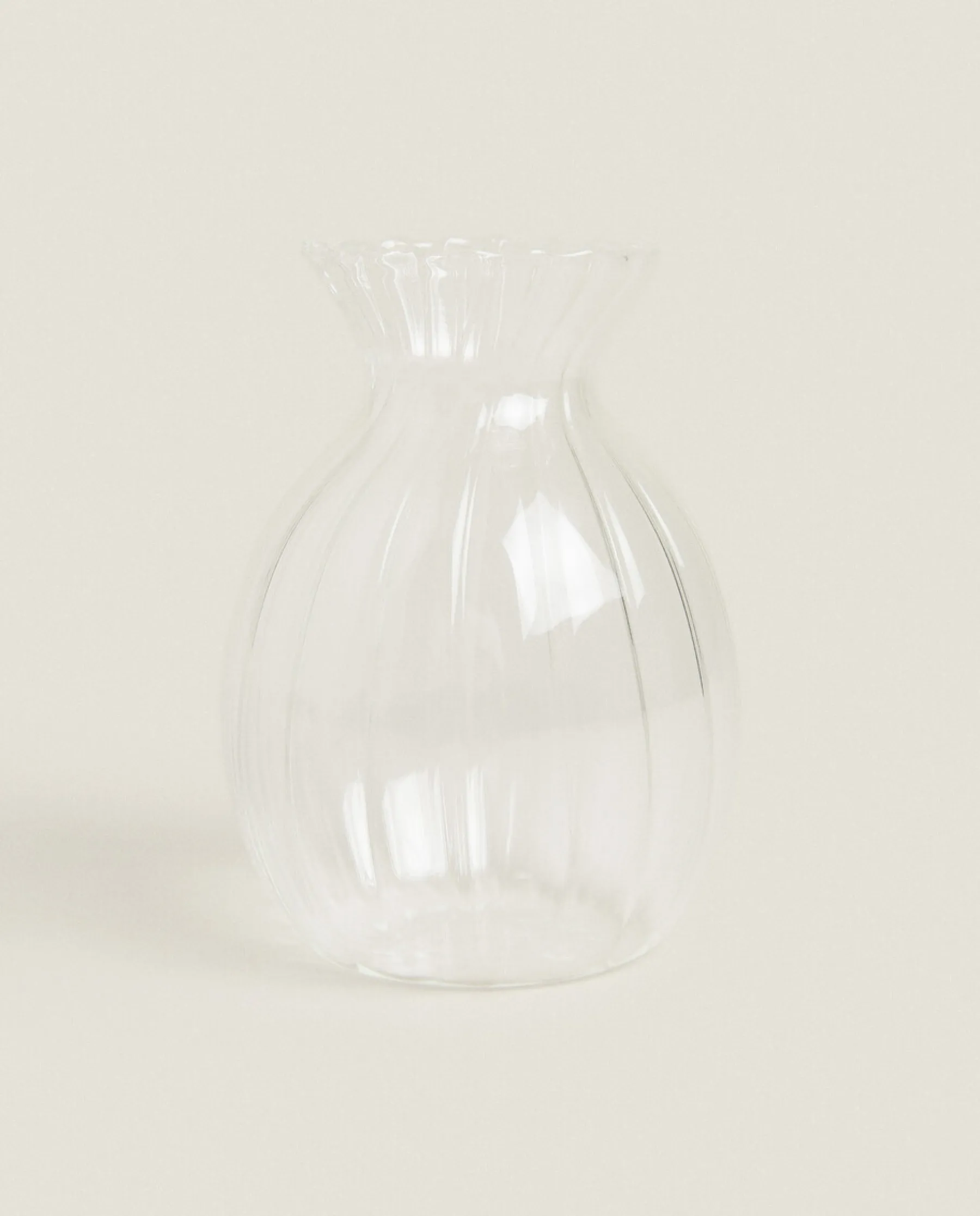 ZARA Home Borosilicate Glass Vase With Lines
