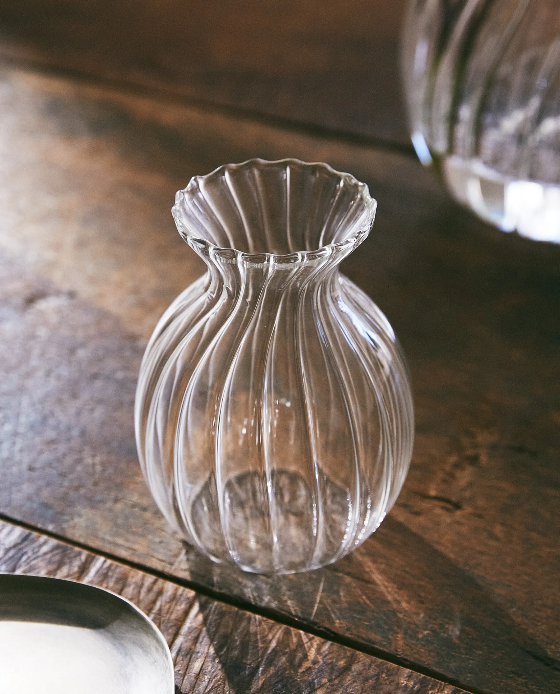 ZARA Home Borosilicate Glass Vase With Lines