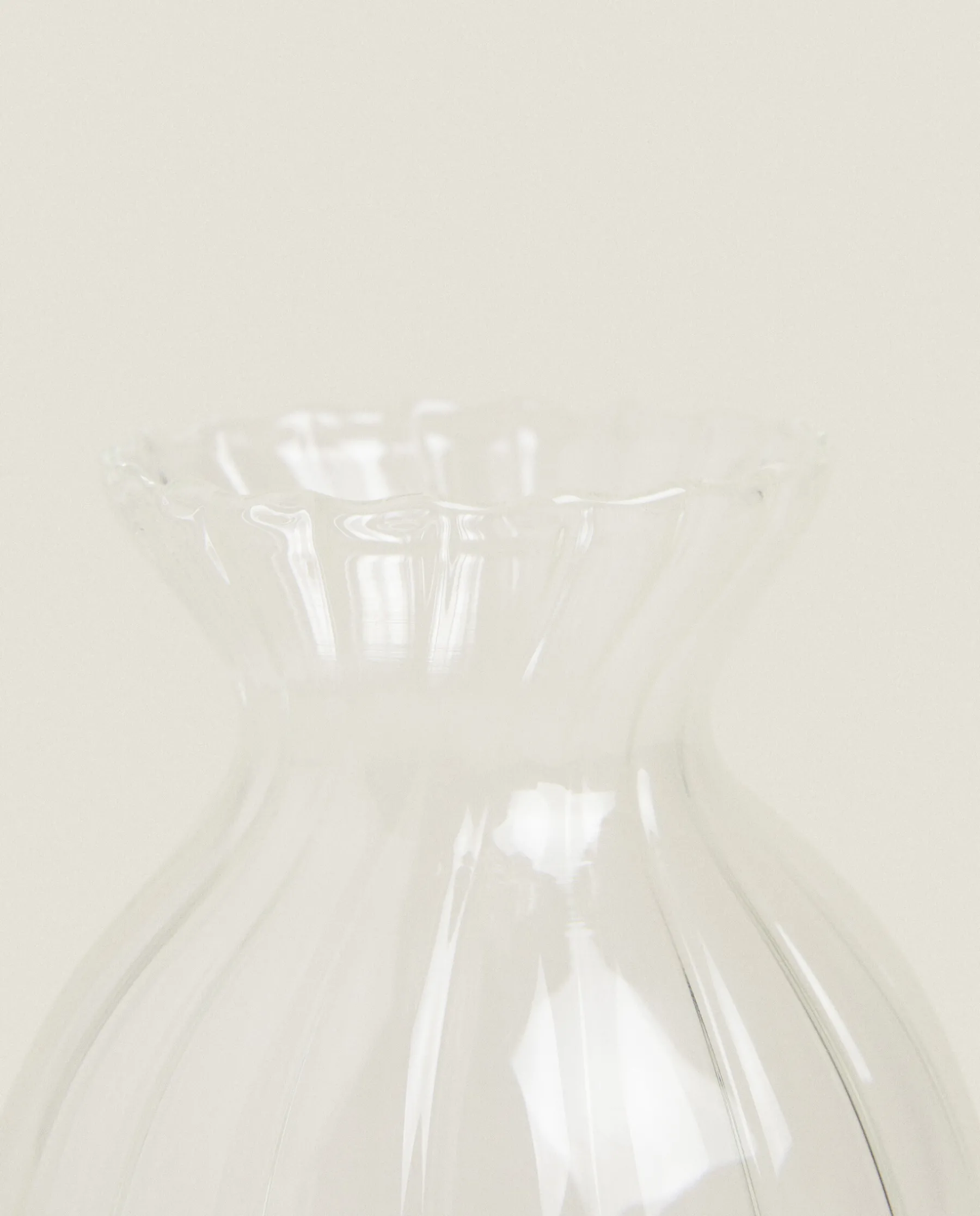 ZARA Home Borosilicate Glass Vase With Lines