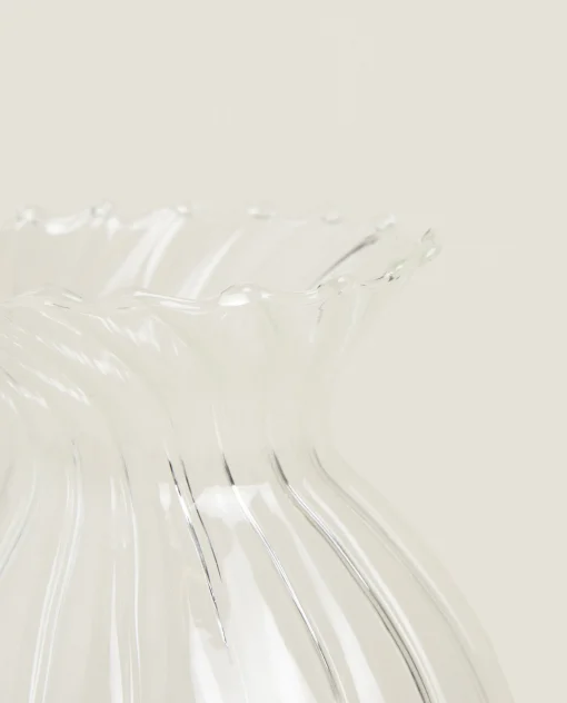 ZARA Home Borosilicate Glass Vase With Lines