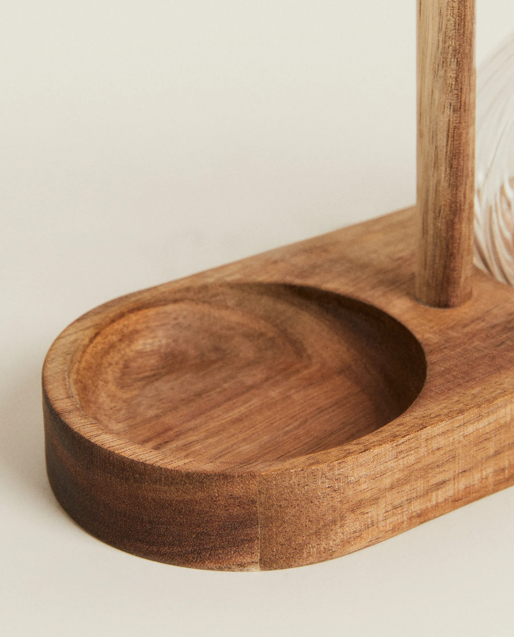 ZARA Home Bososilicate Glass And Wood Cruet Set