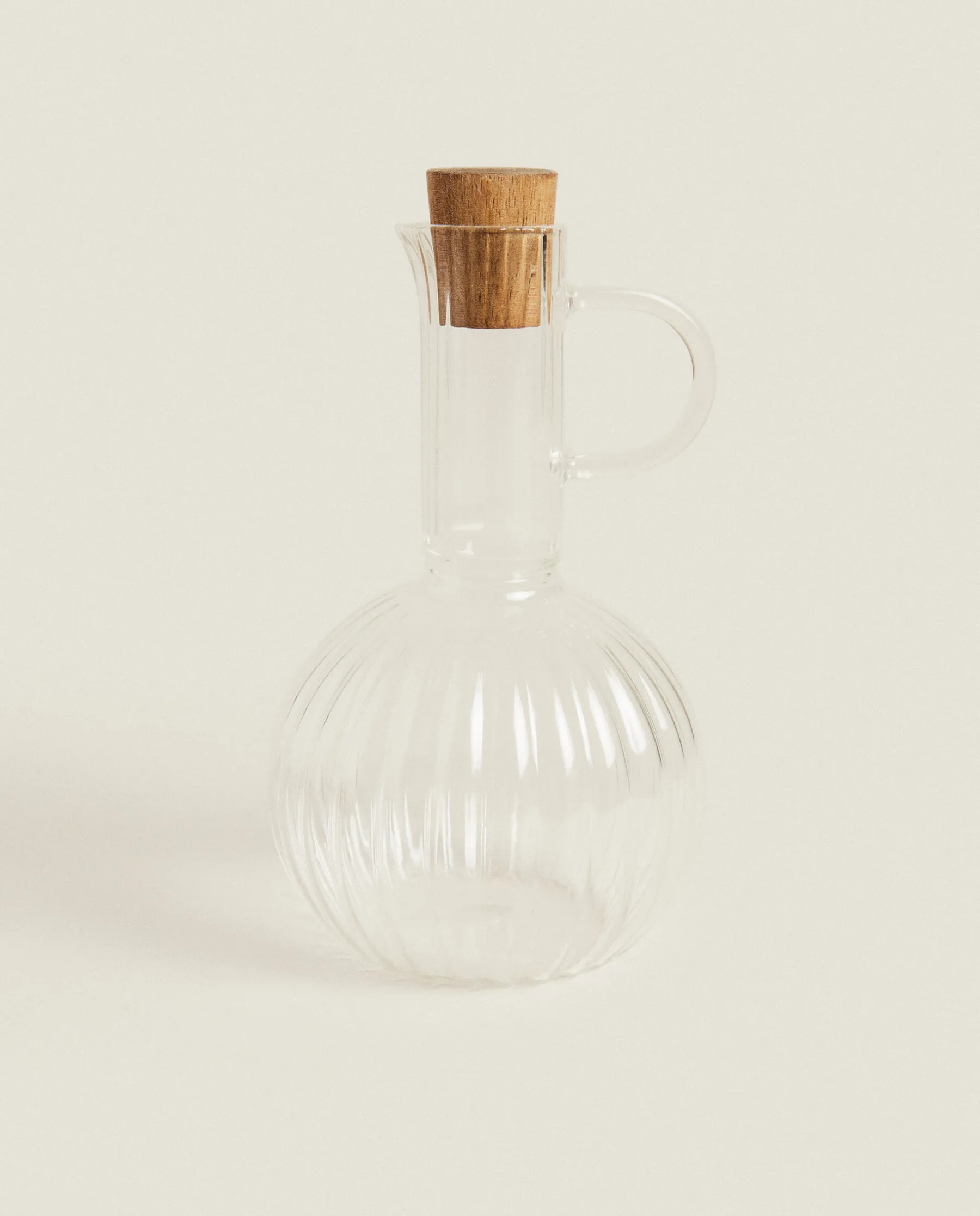 ZARA Home Bososilicate Glass And Wood Cruet Set