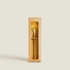 ZARA Home Box Of 4 Dessert Spoons With Hammered Handle