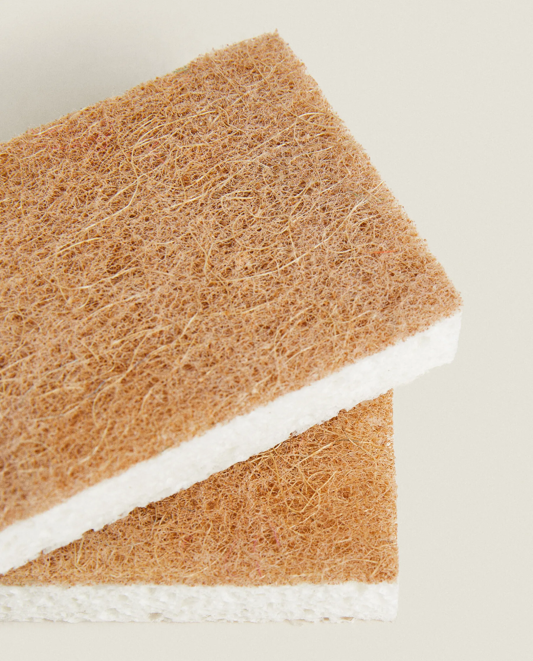 ZARA Home Cellulose And Fiber Non-Scratch Sponges (Pack Of 2)