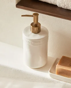 ZARA Home Ceramic Dispenser With A Raised Design
