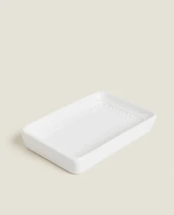 ZARA Home Ceramic Soap Dispenser With A Raised Design