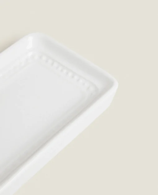 ZARA Home Ceramic Soap Dispenser With A Raised Design