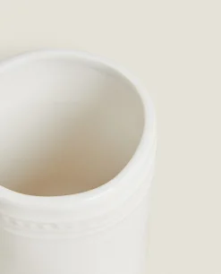 ZARA Home Ceramic Tumbler With A Raised Design