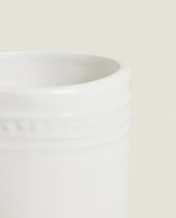 ZARA Home Ceramic Tumbler With A Raised Design