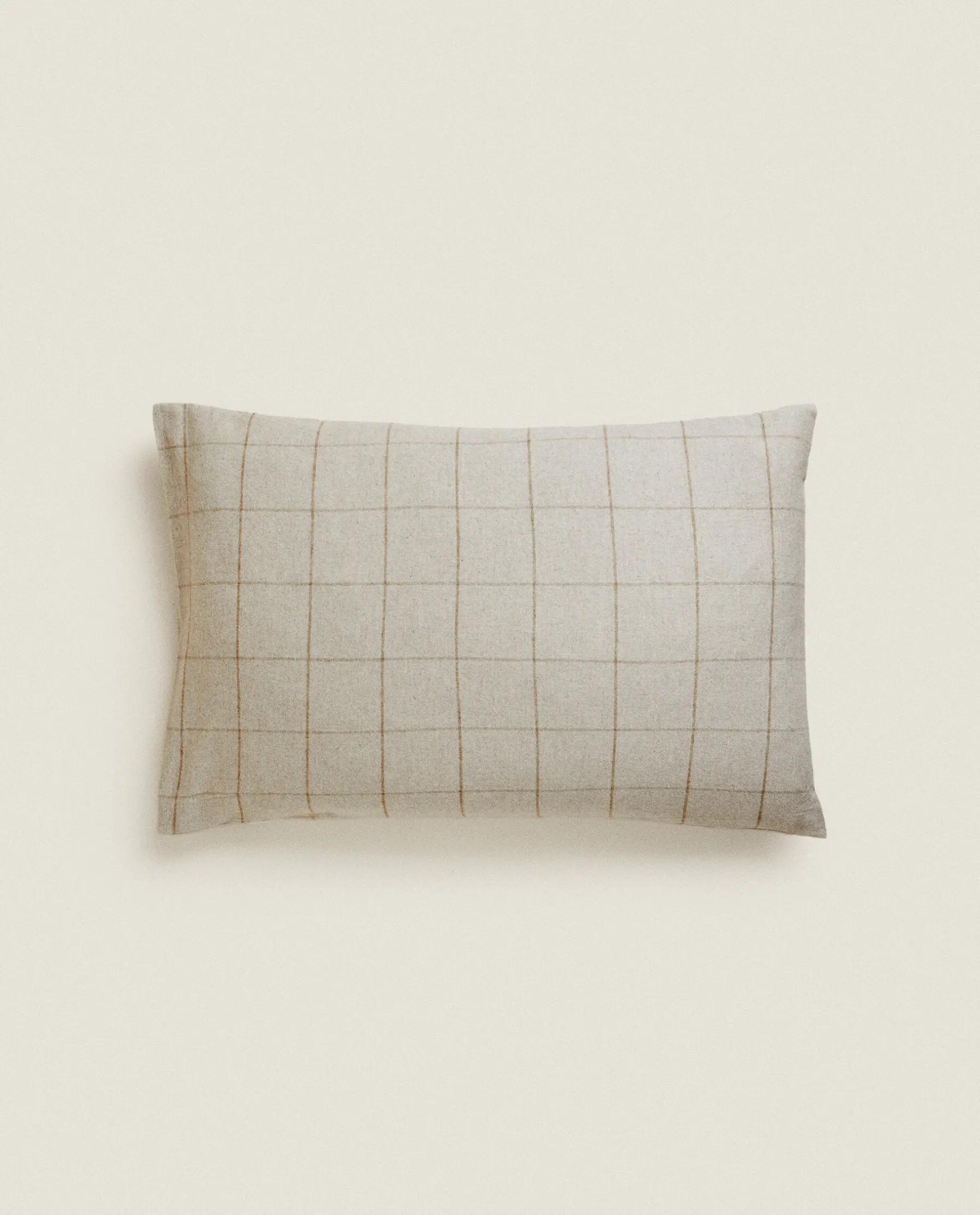 ZARA Home Check Flannel Pillowcase