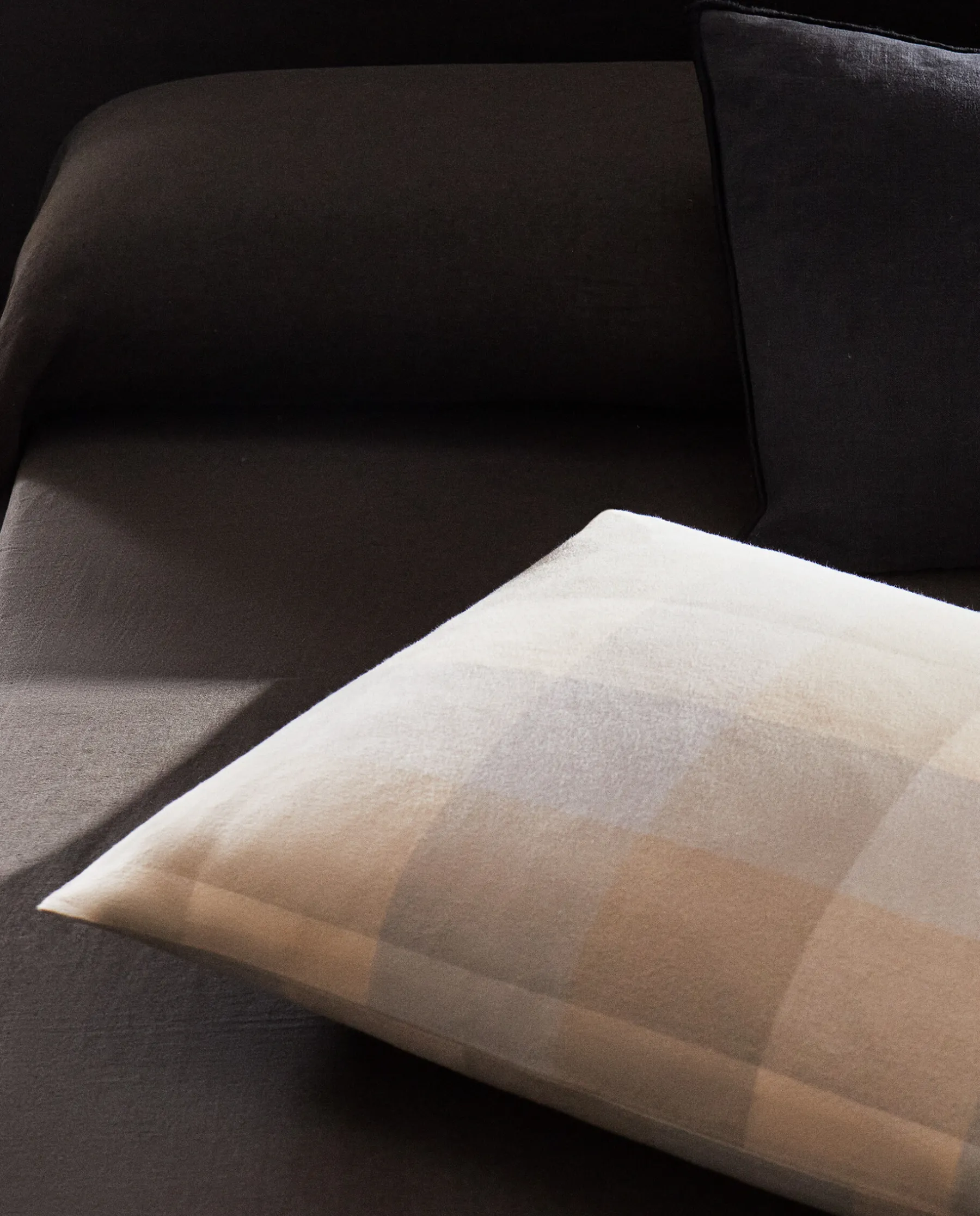 ZARA Home Check Flannel Pillowcase