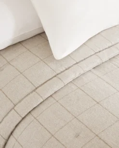 ZARA Home Check Flannel Quilt