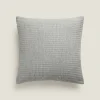 ZARA Home Check Jacquard Throw Pillow Cover