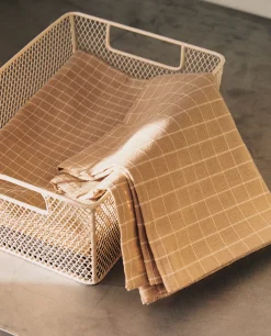 ZARA Home Check Kitchen Towel (Pack Of 2)