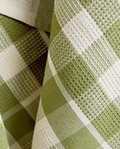 ZARA Home Check Waffle Kitchen Towel (Pack Of 2)