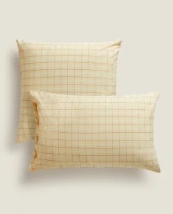 ZARA Home Checked Pillowcase