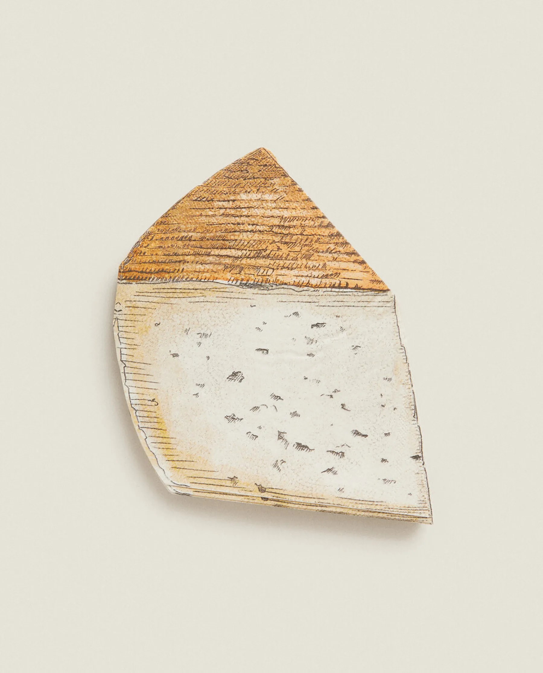 ZARA Home Cheese-Shaped Paper Napkins (Pack Of 20)