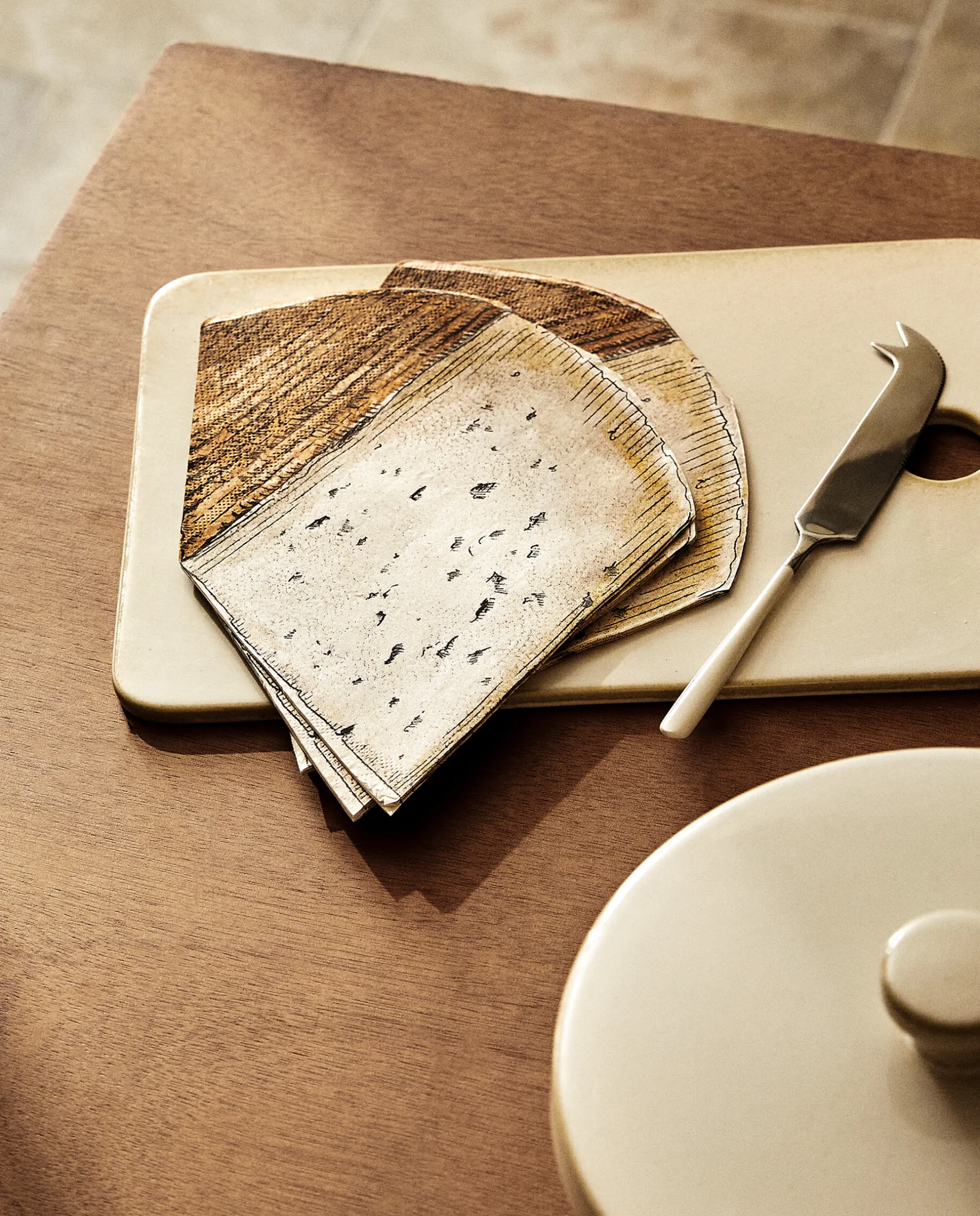 ZARA Home Cheese-Shaped Paper Napkins (Pack Of 20)
