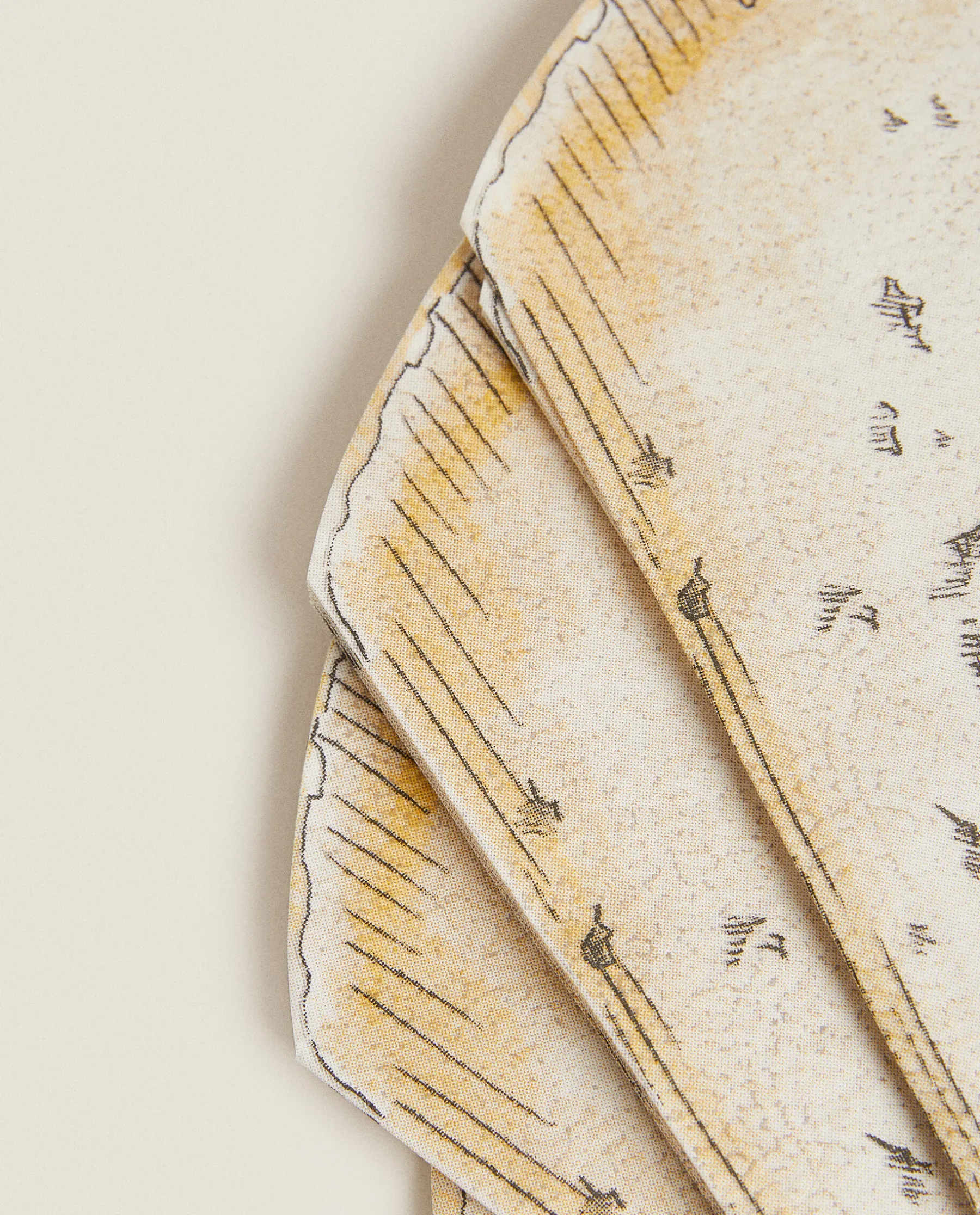 ZARA Home Cheese-Shaped Paper Napkins (Pack Of 20)