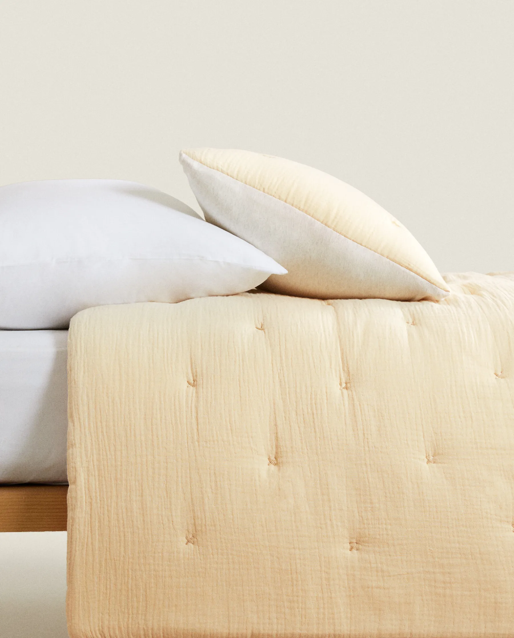 ZARA Home Chiffon And Cotton Jersey Quilt