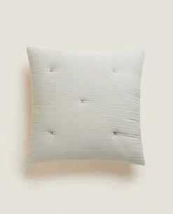 ZARA Home Chiffon And Cotton Jersey Throw Pillow Cover