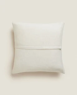 ZARA Home Chiffon And Cotton Jersey Throw Pillow Cover