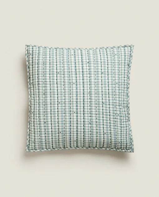 ZARA Home Children'S Checked Christmas Throw Pillow Cover