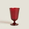 ZARA Home Christmas Faceted Wine Glass