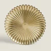 ZARA Home Christmas Glass Service Plate With Raised Design
