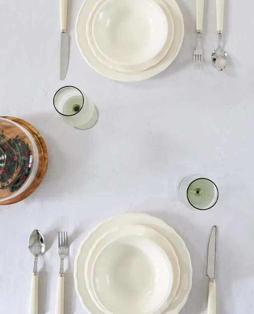 ZARA Home Christmas Glittery Floral Jacquard Tablecloth