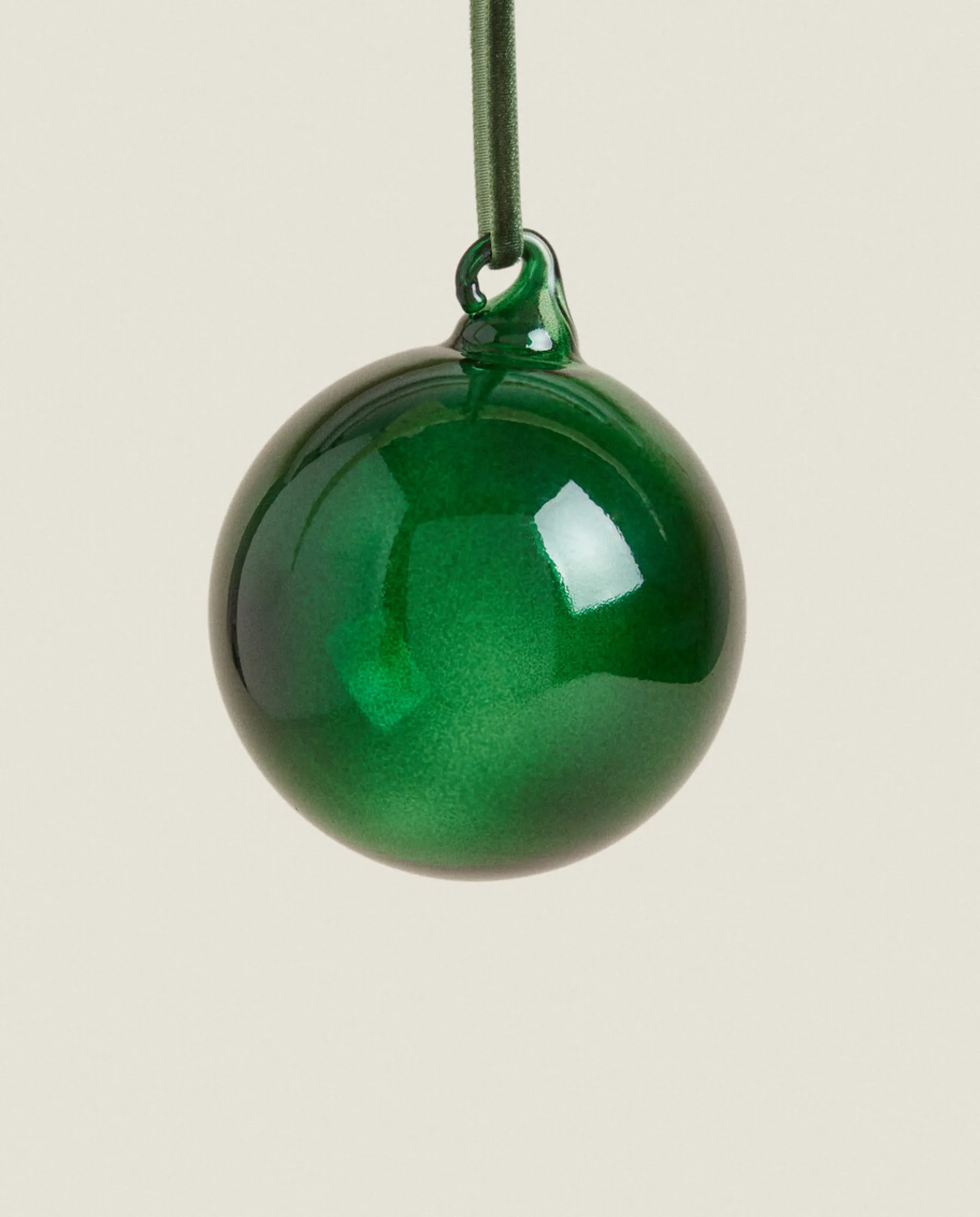 ZARA Home Christmas Plain Glass Bauble Decoration