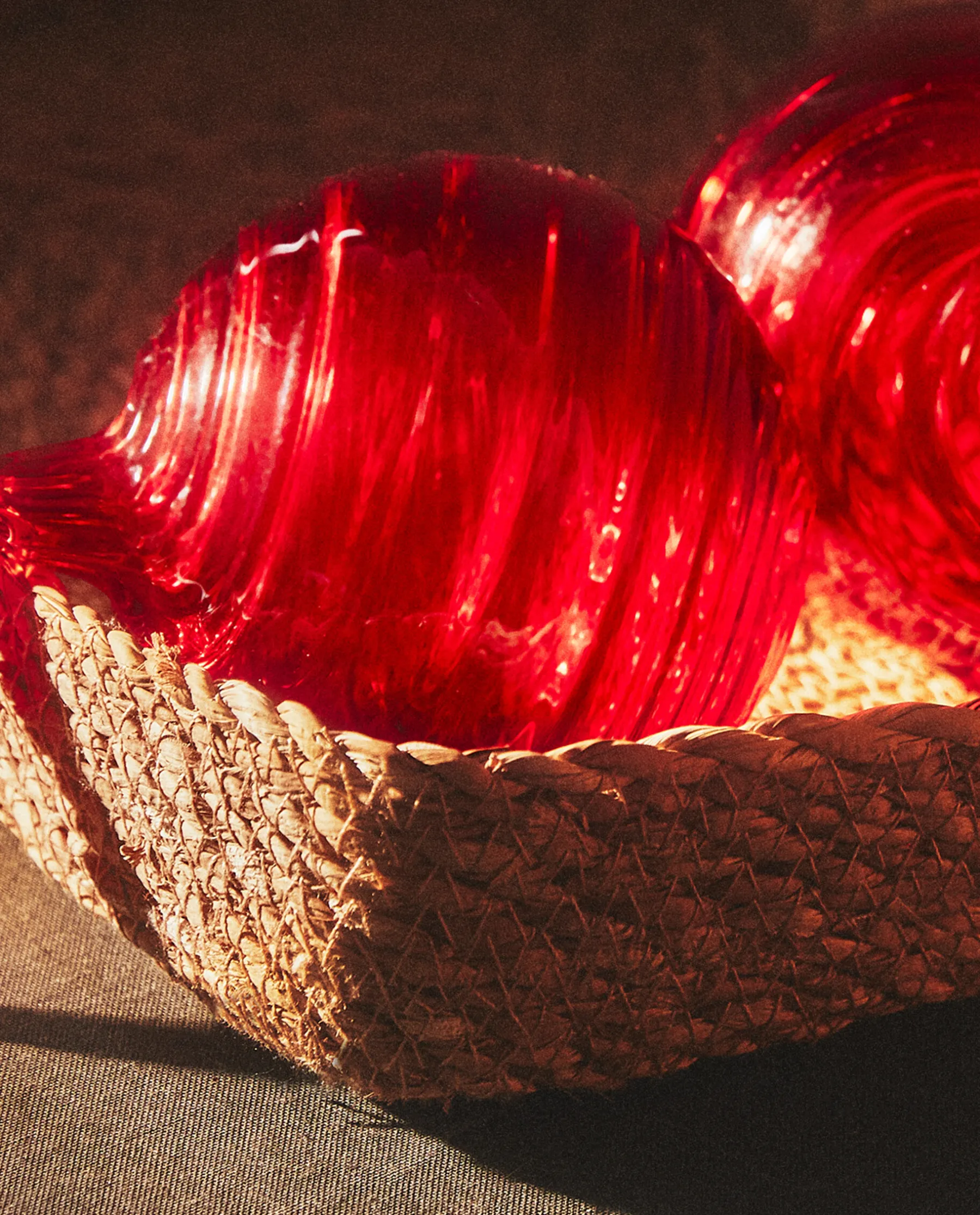 ZARA Home Christmas Spiral Glass Bauble Decoration