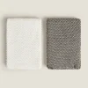 ZARA Home Chunky Knit Kitchen Towel (Pack Of 2)