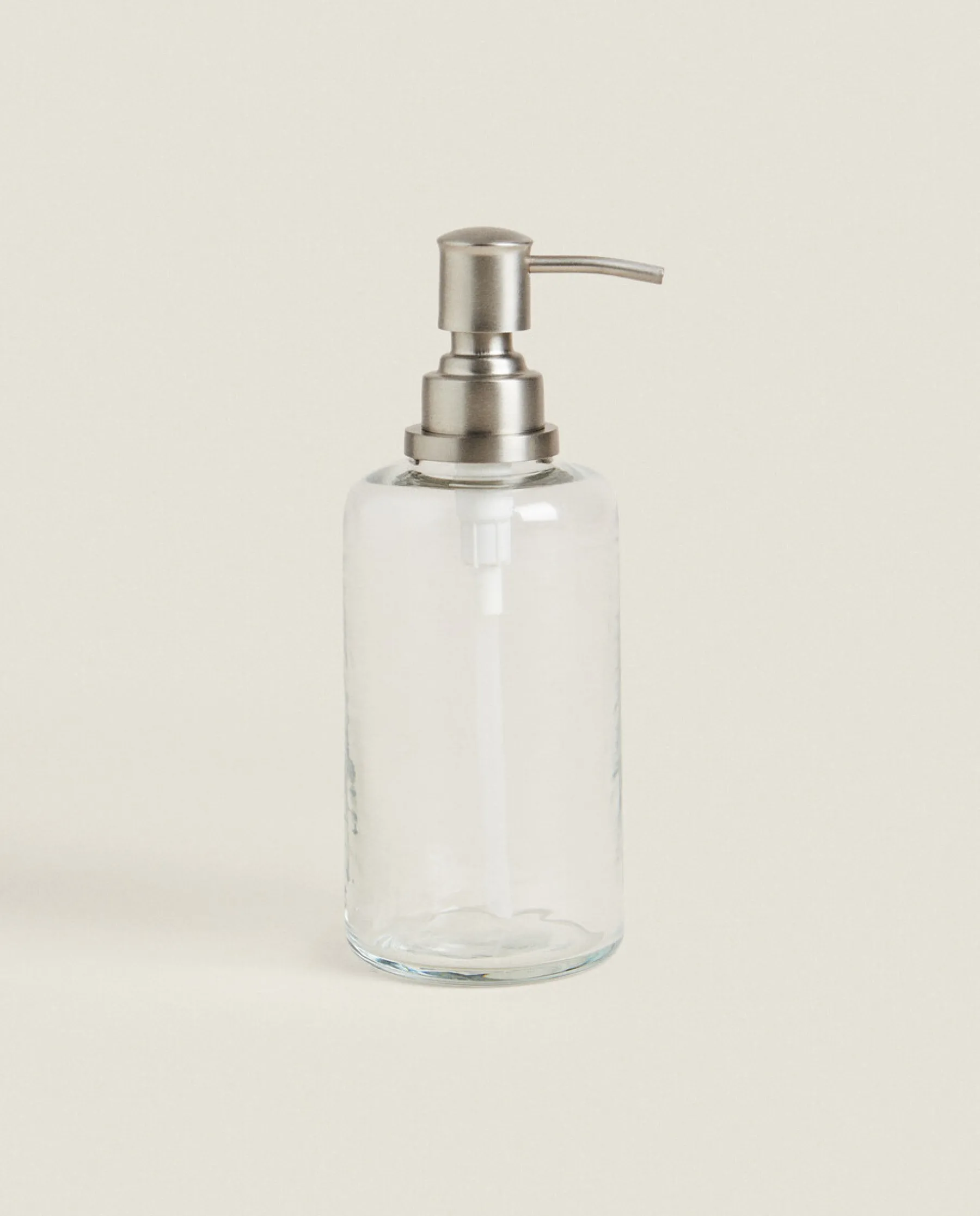 ZARA Home Clear Glass Soap Dispenser