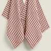 ZARA Home Colored Check Kitchen Towels (Pack Of 2)