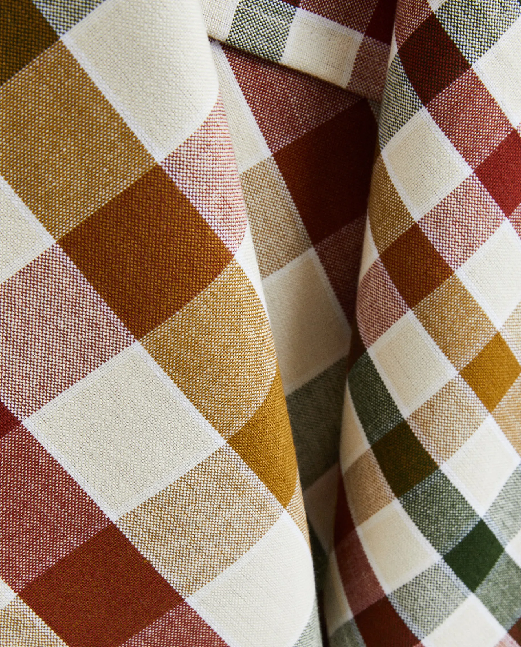 ZARA Home Colored Check Kitchen Towels (Pack Of 2)