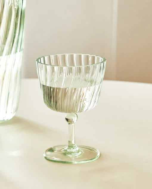 ZARA Home Colored Glass With Lines
