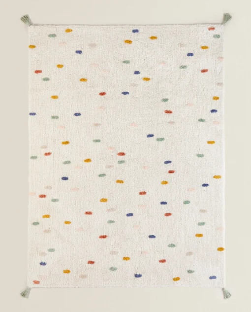 ZARA Home Colored Polka Dot Rug