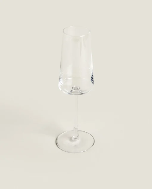 ZARA Home Conical Crystalline Flute Glass