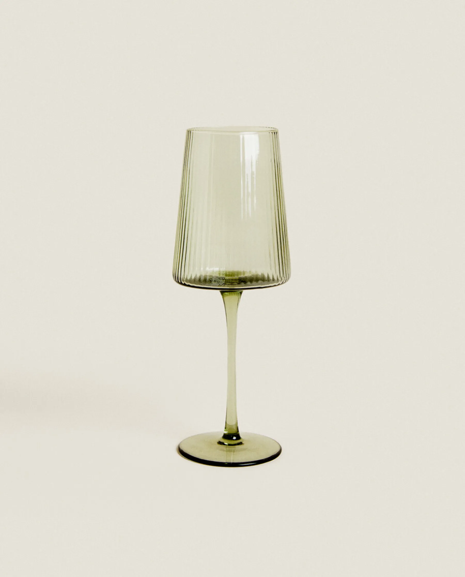 ZARA Home Conical Wine Glass With Lines