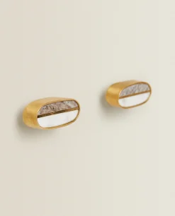 ZARA Home Contrast Marble Door Knob (Pack Of 2)