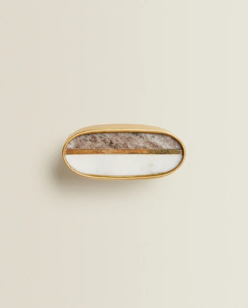 ZARA Home Contrast Marble Door Knob (Pack Of 2)