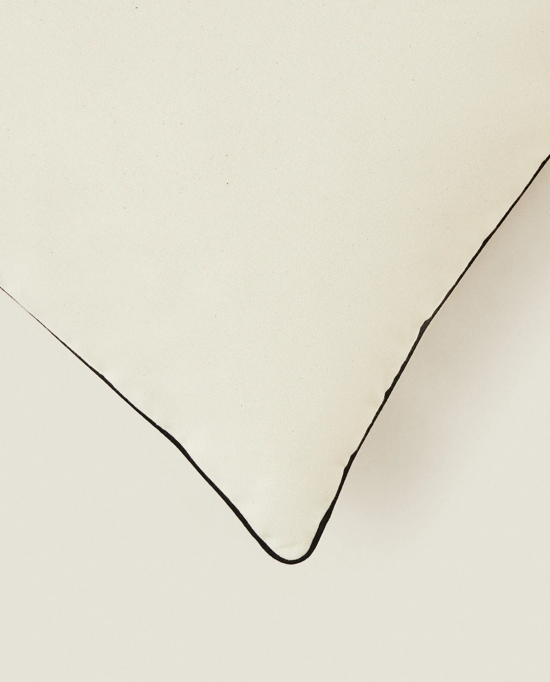 ZARA Home Cotton Back Cushion With Piping