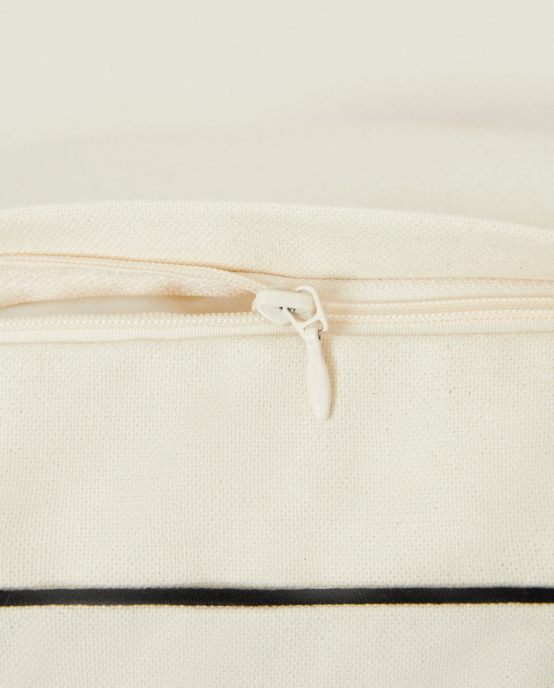 ZARA Home Cotton Back Cushion With Piping