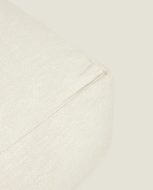 ZARA Home Cotton Boucle Pouf