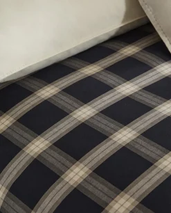 ZARA Home Cotton Check Duvet Cover