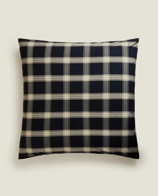 ZARA Home Cotton Check Pillowcase