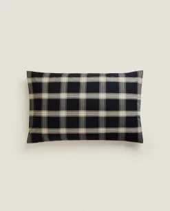 ZARA Home Cotton Check Pillowcase