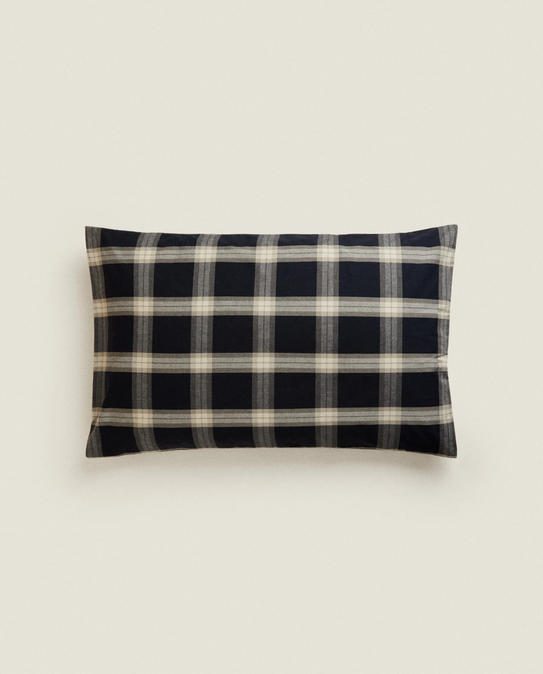 ZARA Home Cotton Check Pillowcase
